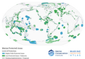 Image 99Areas around the world that focus on protecting biodiversity and population recovery. (from Marine conservation)