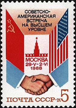 Soviet-American summit in Moscow, 1988