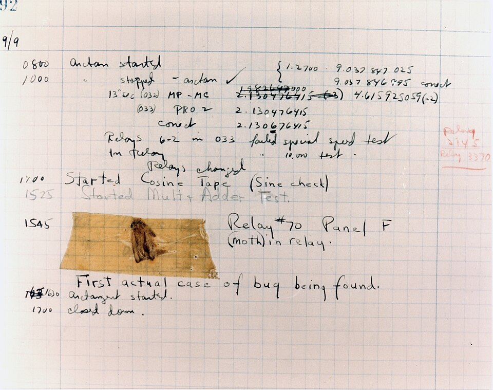 File:First Computer Bug, 1947.jpg