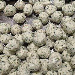 Fish balls made of cod and the plant
