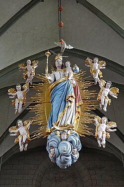 Baroque radiant Madonna from the Sasse workshop on the nuns’ gallery