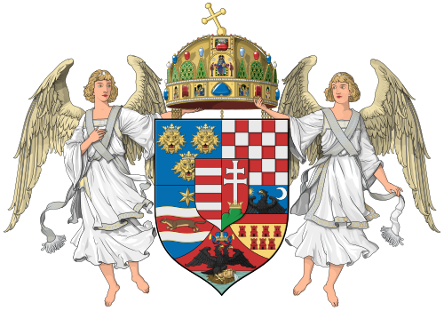 Coat of arms of Transylvania in the coat of arms of the Kingdom of Hungary (1867–1915)