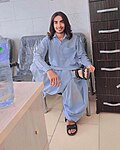 Baloch man in traditional Baloch men's clothes
