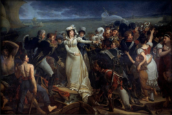 Antoine-Jean Gros, The Embarkation of the Duchess of Angoulême at Pauillac, 1818