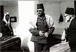 King Farouk & Prince Faisal at Egyptian Tekkiyah at Madina 1945