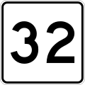 Route 32 marker