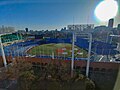View of Meiji Jingu Baseball Stadium, the Tokyo Yakult Swallows' home ballpark