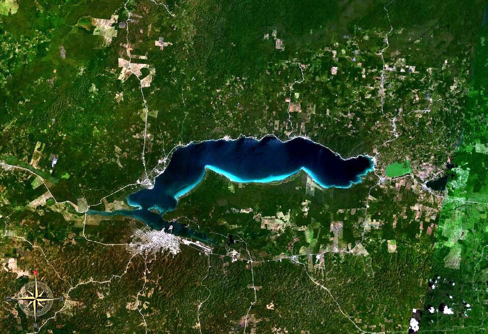 File:Lake Peten Itza NASA.jpg
