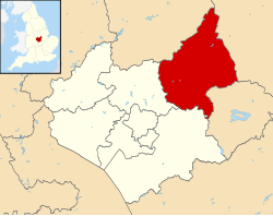 Shown within Leicestershire.
