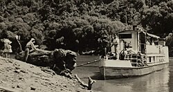 Ongarue picking up mail about 1930