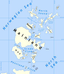 Orkney islands map