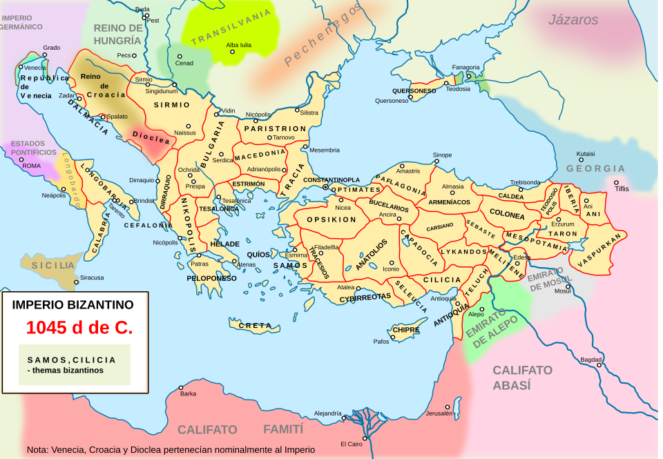 File:Map Byzantine Empire 1045-es.svg