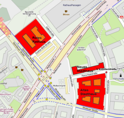 Map with Jüdenstraße, 2012