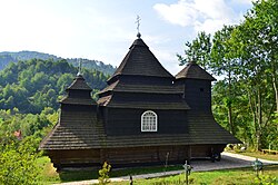 A wooden church