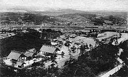 Bird's eye view (contemporary Japanese postcard)