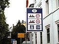 Image 41Speed limits in different areas; here unusually with only a "recommended" limit (Richtgeschwindigkeit) of 130 km/h on the Autobahn in Germany (from Road safety)