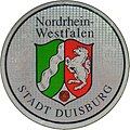 Registration seal, City of Duisburg, North Rhine-Westphalia, post-1994 version with state emblem