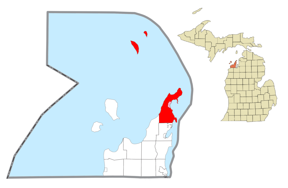 File:Leelanau Township, MI location.png