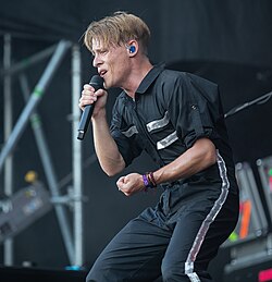 Justad performing in 2019