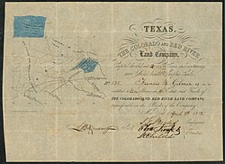 Colorado & Red River Land Co., 1835