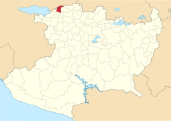 Location of Vista Hermosa in Michoacán