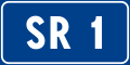 Road marker for regional roads in Italy