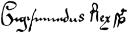 Sigismund I the Old's signature