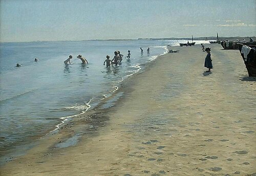 Summer Day on Skagen's Southern Beach 1884