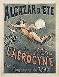 Poster L'aérogyne at the "Alcazar d'Été"