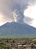 Mount Agung erupting