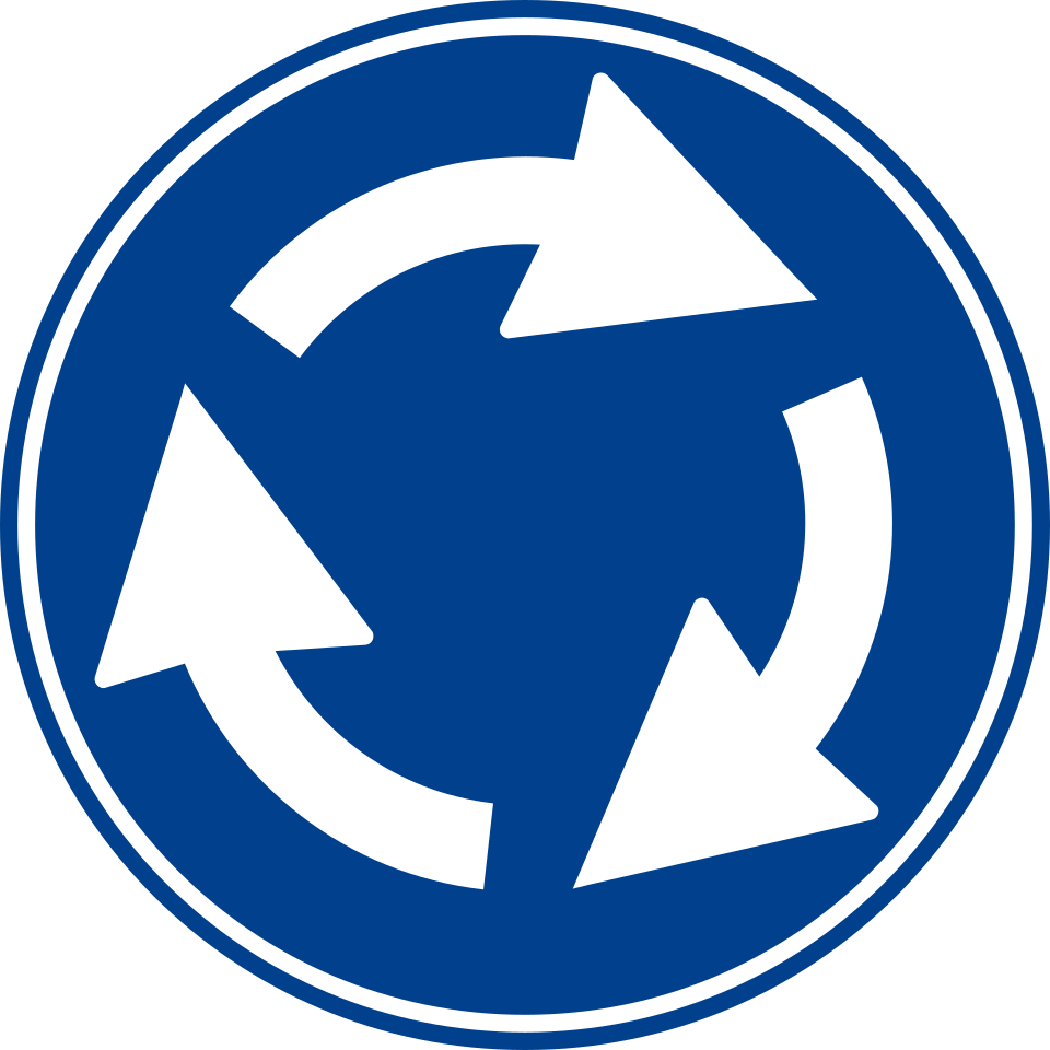 File:Northern Cyprus Mandatory Roundabout.svg