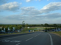 A colour photo of a cricket ground