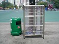 Locker cages in Hong Kong