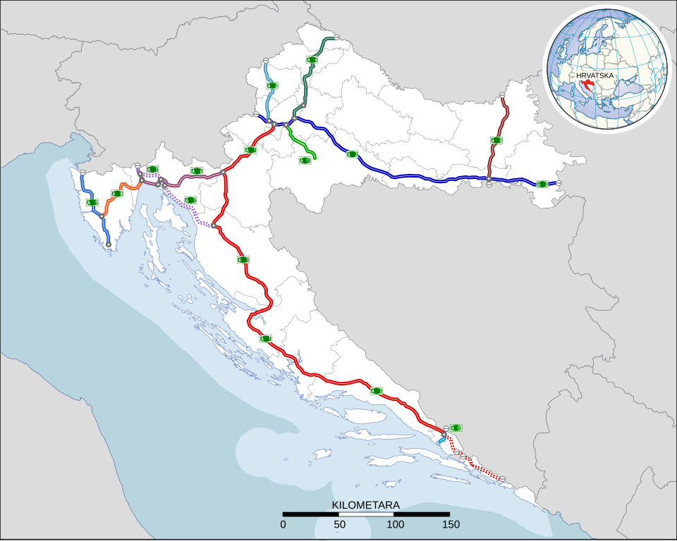 File:Kroatien Autobahnen (aktueller Stand) hr.svg