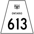 Highway 613 marker