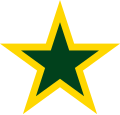 yellow bordered green star