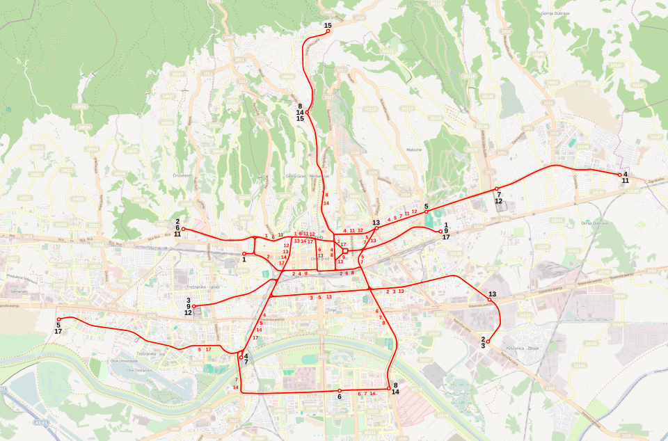 File:Zagreb tramway network map.svg