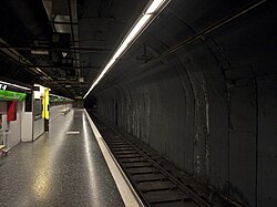 One of the platforms of the L3 station.