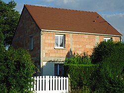 Saint-Germain-Laxis train station converted into a residential house.