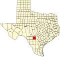 State map highlighting Medina County