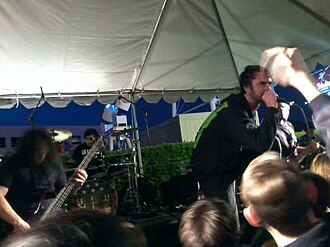 Molotov Solution performing at California Metal fest in Anaheim, California in 2011