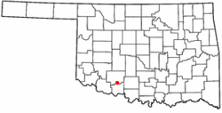 Location of Geronimo, Oklahoma