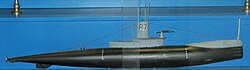Model of an R-class submarine