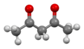 Ball-and-stick model of the keto tautomer