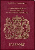 First British machine-readable passport issued between 1988 and 1997