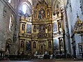 The altarpiece, a Baroque work of the 17th century.