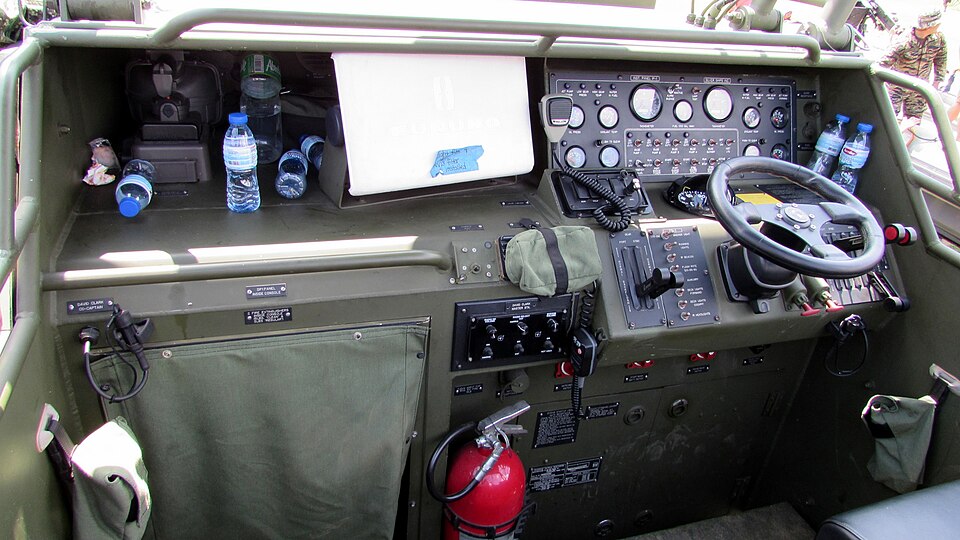 File:Riverine Patrol Boat Cockpit Console.jpg
