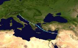 Track of Storm Elpis - 2022