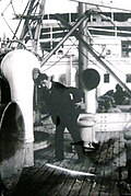 Janaki Manaki vomiting on ship in 1905
