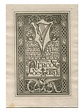 Bookplate designed by Carter for Alfred de Lury.
